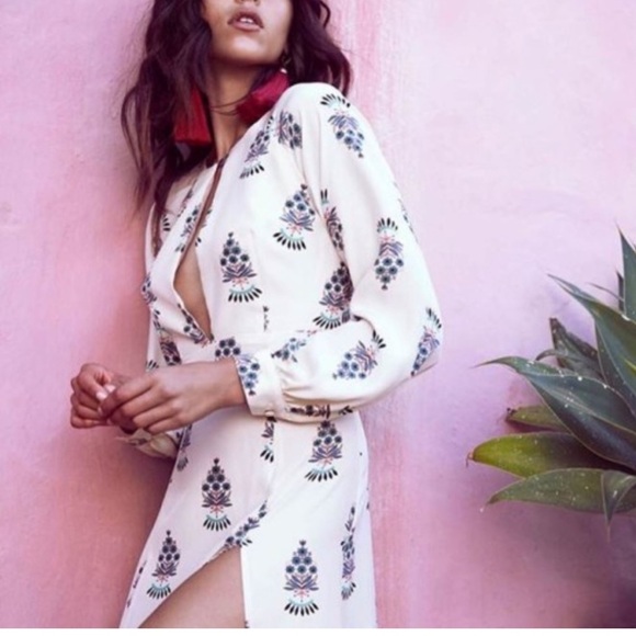 SCF Paris dress SZ 2 Fleur print - Picture 3 of 7